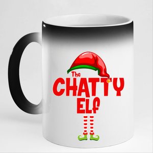 The Chatty Elf Christmas 11oz Black Color Changing Mug