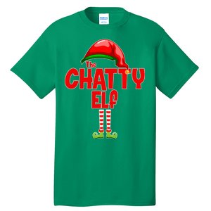 The Chatty Elf Christmas Tall T-Shirt