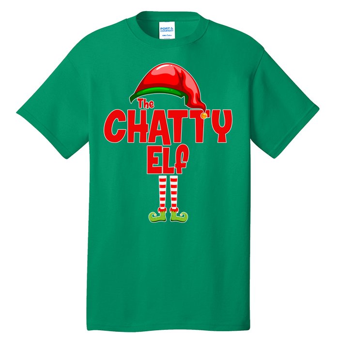 The Chatty Elf Christmas Tall T-Shirt