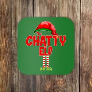 The Chatty Elf Christmas Coaster