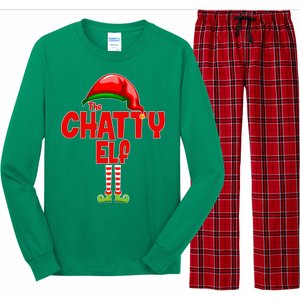 The Chatty Elf Christmas Long Sleeve Pajama Set