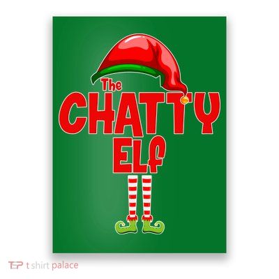 The Chatty Elf Christmas Poster