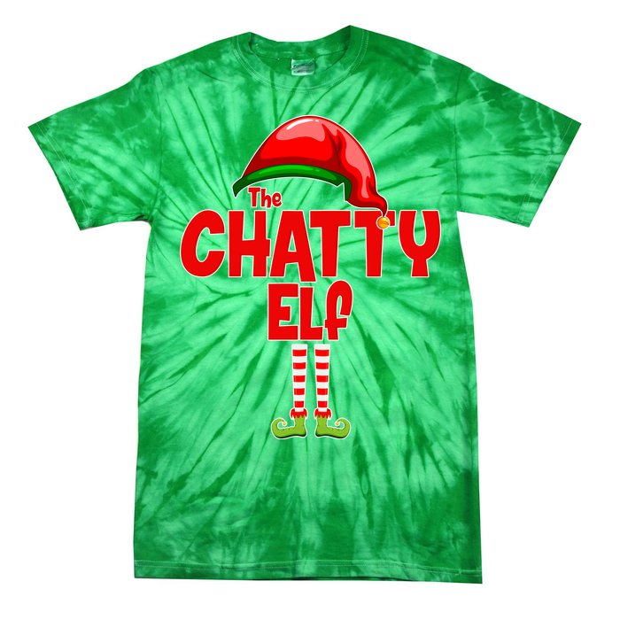 The Chatty Elf Christmas Tie-Dye T-Shirt