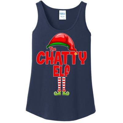 The Chatty Elf Christmas Ladies Essential Tank