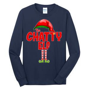 The Chatty Elf Christmas Tall Long Sleeve T-Shirt