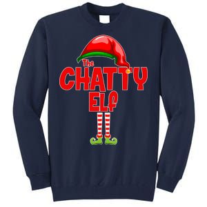 The Chatty Elf Christmas Tall Sweatshirt