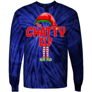 The Chatty Elf Christmas Tie-Dye Long Sleeve Shirt