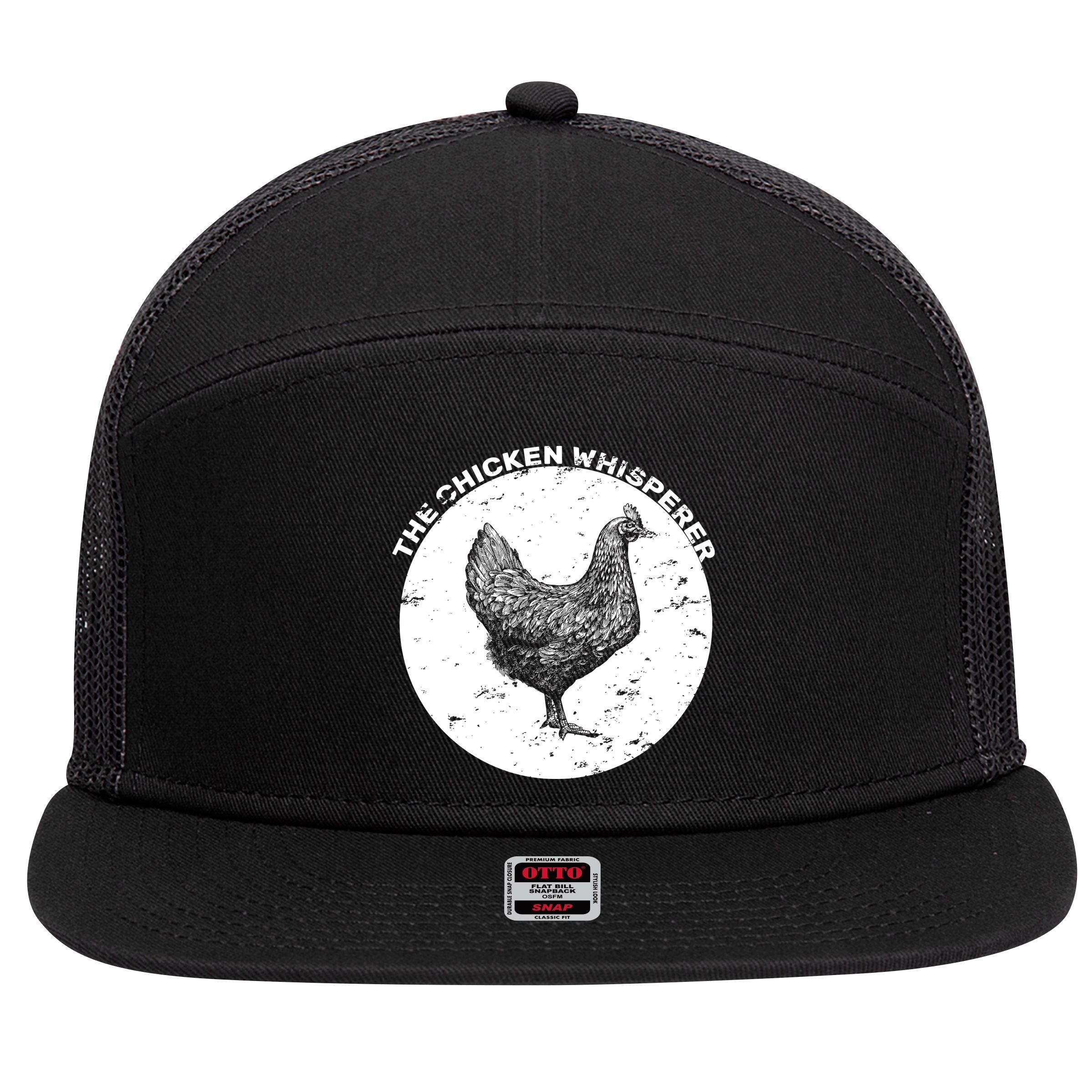 The Chicken Whisperer  7 Panel Mesh Trucker Snapback Hat