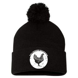 The Chicken Whisperer  Pom Pom 12in Knit Beanie