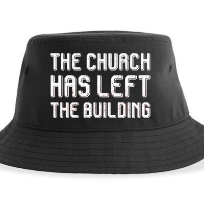 The Church Has Left The Building Sustainable Bucket Hat