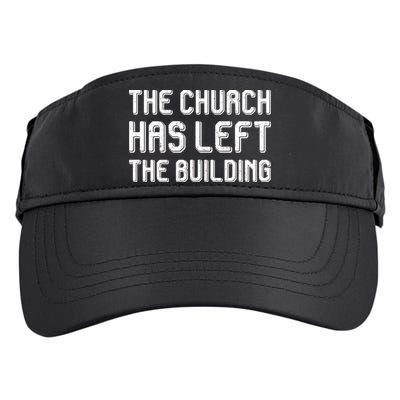 The Church Has Left The Building Adult Drive Performance Visor