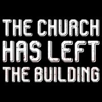The Church Has Left The Building Drawstring Bag