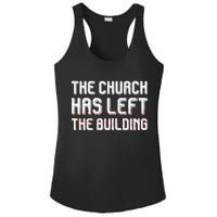 The Church Has Left The Building Ladies PosiCharge Competitor Racerback Tank