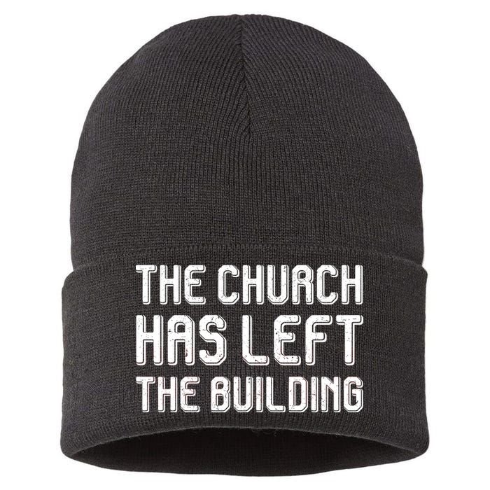 The Church Has Left The Building Sustainable Knit Beanie