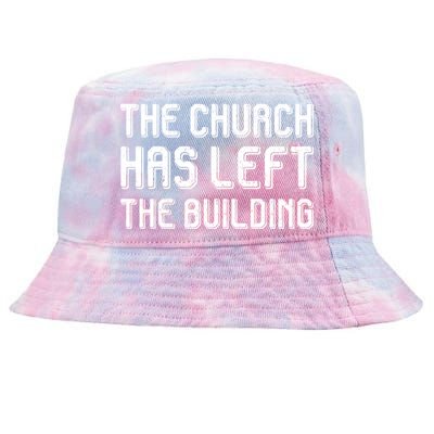 The Church Has Left The Building Tie-Dyed Bucket Hat