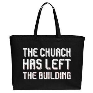 The Church Has Left The Building Cotton Canvas Jumbo Tote