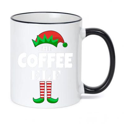 The Coffee Elf Family Matching Christmas 11oz Black Color Changing Mug