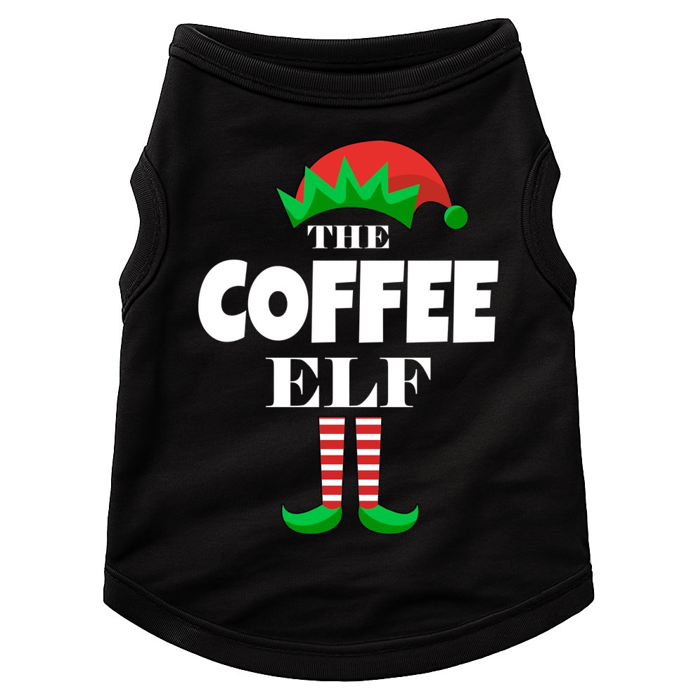 The Coffee Elf Family Matching Christmas Doggie Tank
