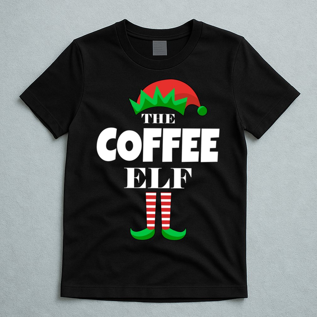 The Coffee Elf Family Matching Christmas T-Shirt