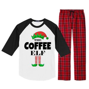 The Coffee Elf Family Matching Christmas Raglan Sleeve Pajama Set