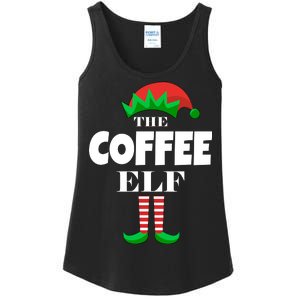 The Coffee Elf Family Matching Christmas Ladies Essential Tank