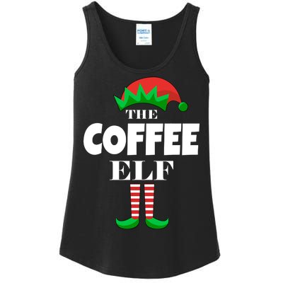 The Coffee Elf Family Matching Christmas Ladies Essential Tank