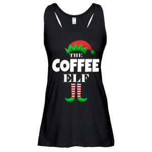 The Coffee Elf Family Matching Christmas Ladies Essential Flowy Tank