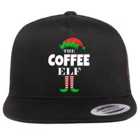 The Coffee Elf Family Matching Christmas Flat Bill Trucker Hat