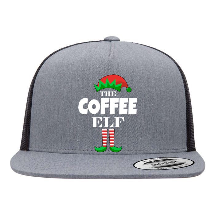 The Coffee Elf Family Matching Christmas Flat Bill Trucker Hat