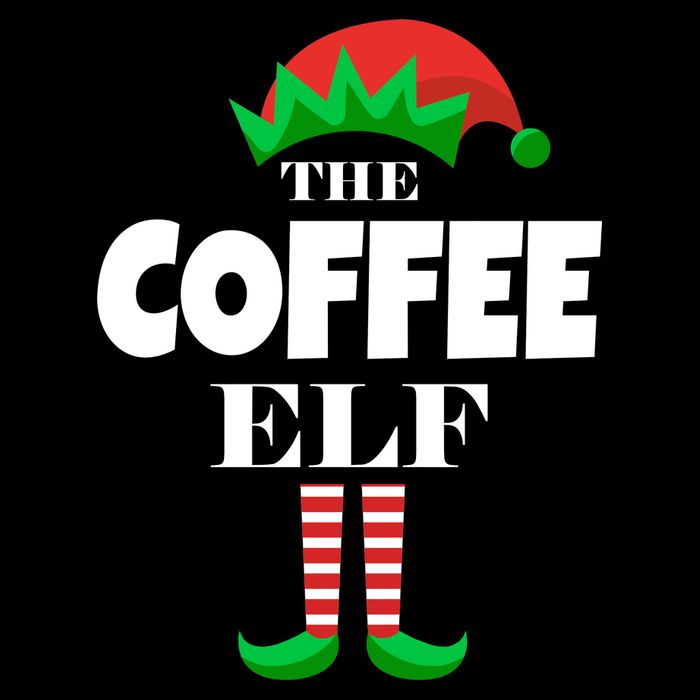 The Coffee Elf Family Matching Christmas 16 in Basic Backpack