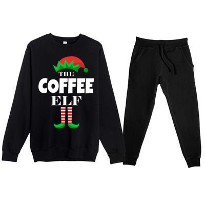 The Coffee Elf Family Matching Christmas Premium Crewneck Sweatsuit Set