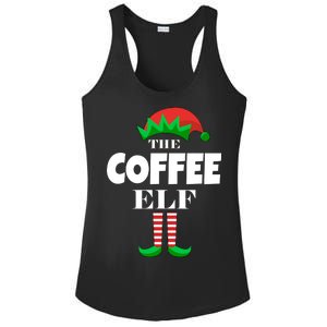 The Coffee Elf Family Matching Christmas Ladies PosiCharge Competitor Racerback Tank