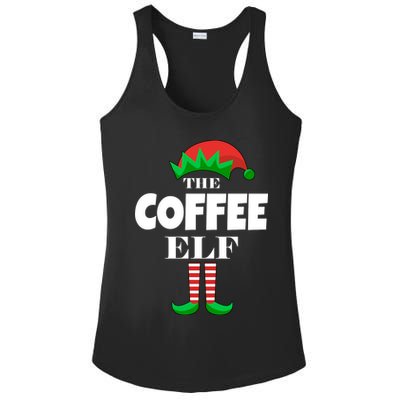 The Coffee Elf Family Matching Christmas Ladies PosiCharge Competitor Racerback Tank