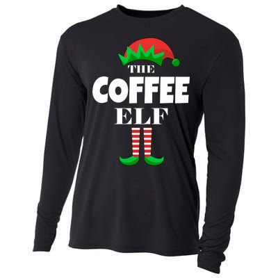 The Coffee Elf Family Matching Christmas Cooling Performance Long Sleeve Crew