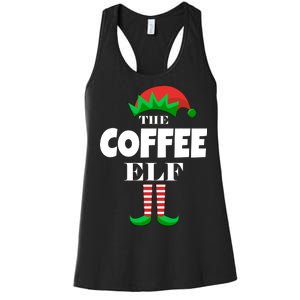 The Coffee Elf Family Matching Christmas Women's Racerback Tank