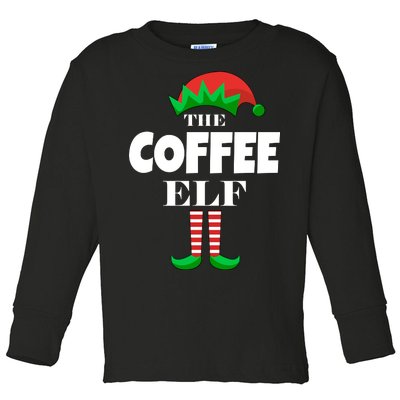 The Coffee Elf Family Matching Christmas Toddler Long Sleeve Shirt