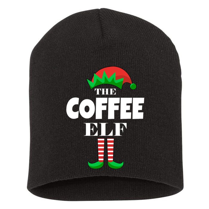 The Coffee Elf Family Matching Christmas Short Acrylic Beanie