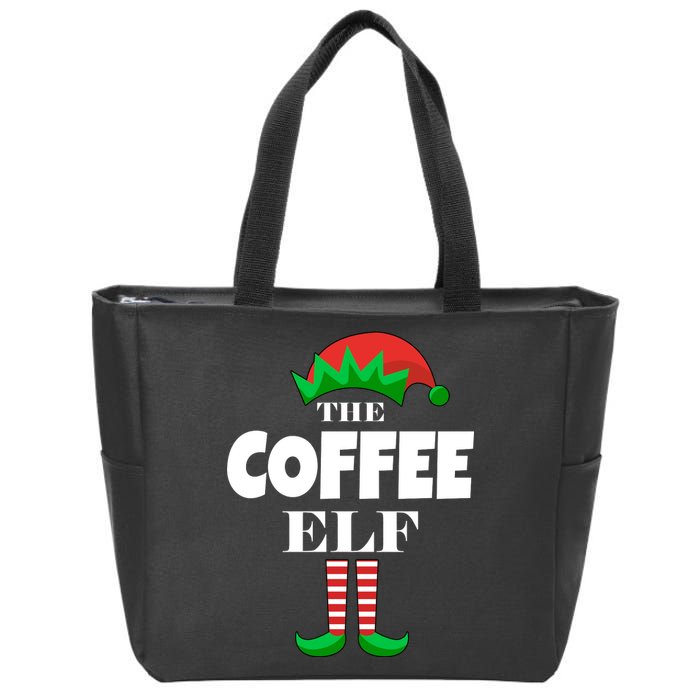 The Coffee Elf Family Matching Christmas Zip Tote Bag