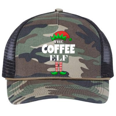 The Coffee Elf Family Matching Christmas Retro Rope Trucker Hat Cap