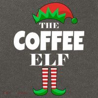 The Coffee Elf Family Matching Christmas Cotton Canvas Backpack