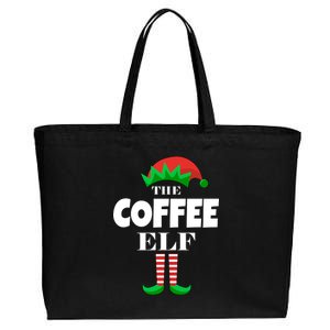 The Coffee Elf Family Matching Christmas Cotton Canvas Jumbo Tote