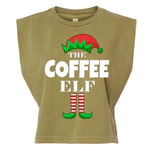 The Coffee Elf Family Matching Christmas Garment-Dyed Women's Muscle Tee