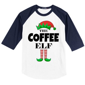 The Coffee Elf Family Matching Christmas Baseball Sleeve Shirt