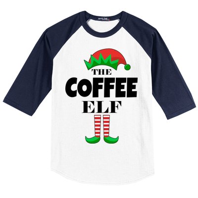 The Coffee Elf Family Matching Christmas Baseball Sleeve Shirt