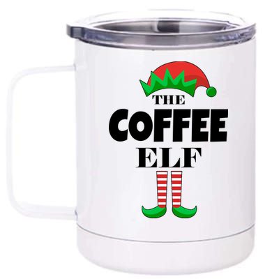 The Coffee Elf Family Matching Christmas 12 oz Stainless Steel Tumbler Cup