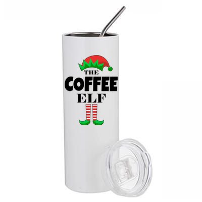 The Coffee Elf Family Matching Christmas Stainless Steel Tumbler