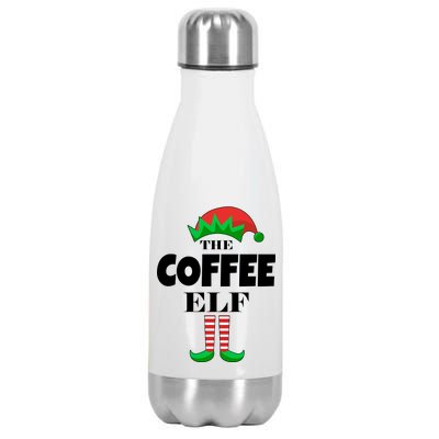 The Coffee Elf Family Matching Christmas Stainless Steel Insulated Water Bottle