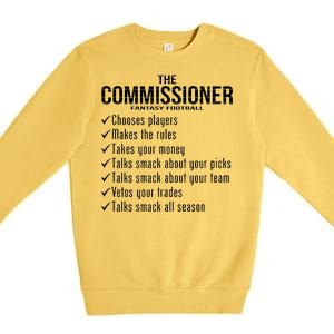 The Commissioner Fantasy Football  Premium Crewneck Sweatshirt