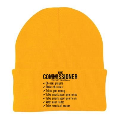 The Commissioner Fantasy Football  Knit Cap Winter Beanie