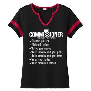 The Commissioner Fantasy Football  Ladies Halftime Notch Neck Tee